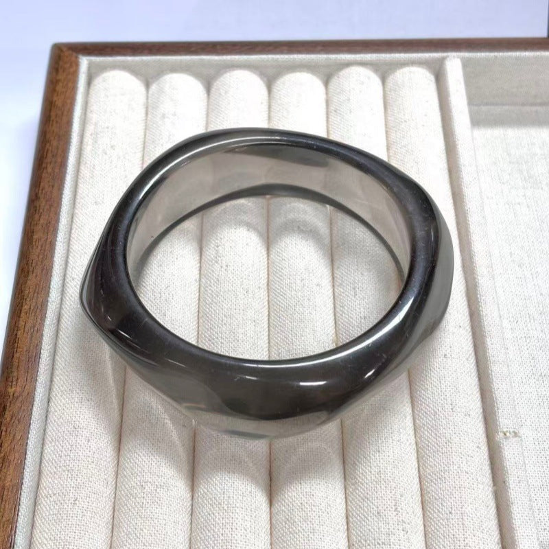 Sculpted Resin Wave Bangle