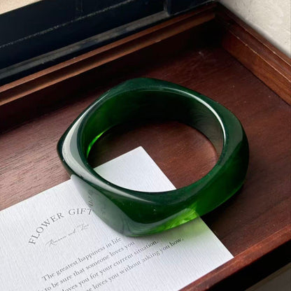Sculpted Resin Wave Bangle