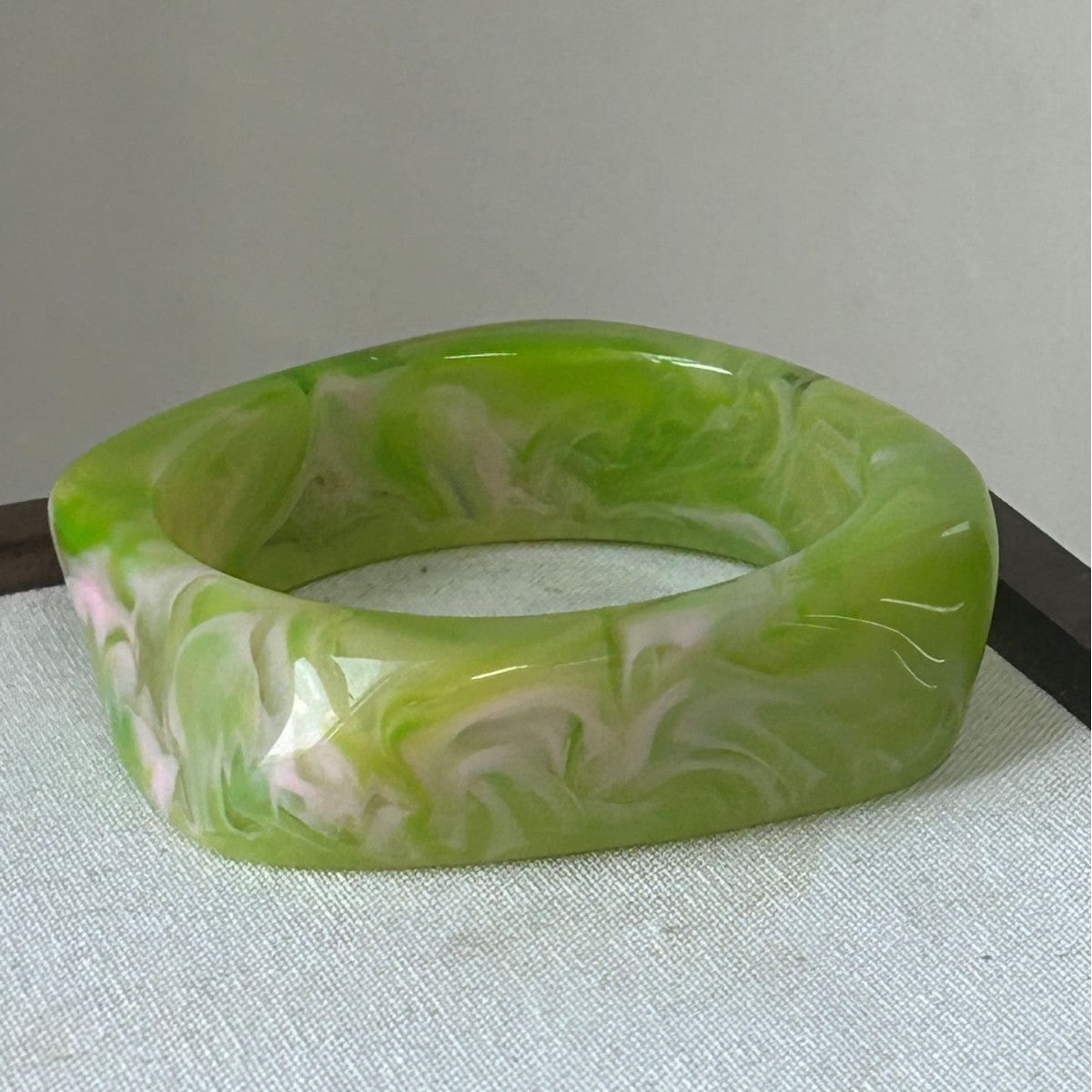 Sculpted Resin Wave Bangle