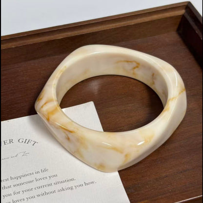 Sculpted Resin Wave Bangle