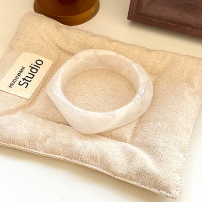 Sculpted Resin Wave Bangle