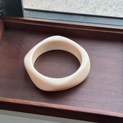Sculpted Resin Wave Bangle