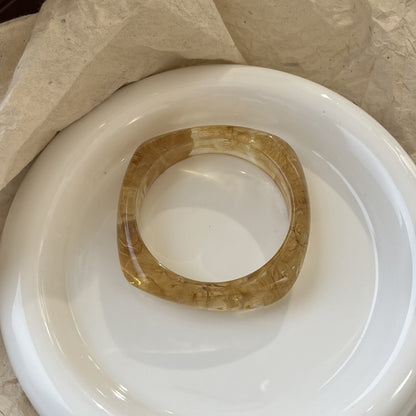 Sculpted Resin Wave Bangle