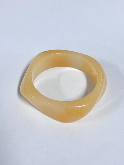 Sculpted Resin Wave Bangle