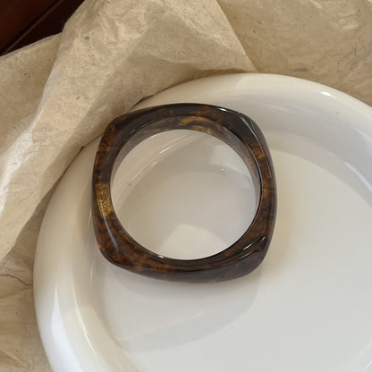 Sculpted Resin Wave Bangle
