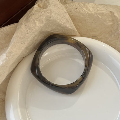 Sculpted Resin Wave Bangle