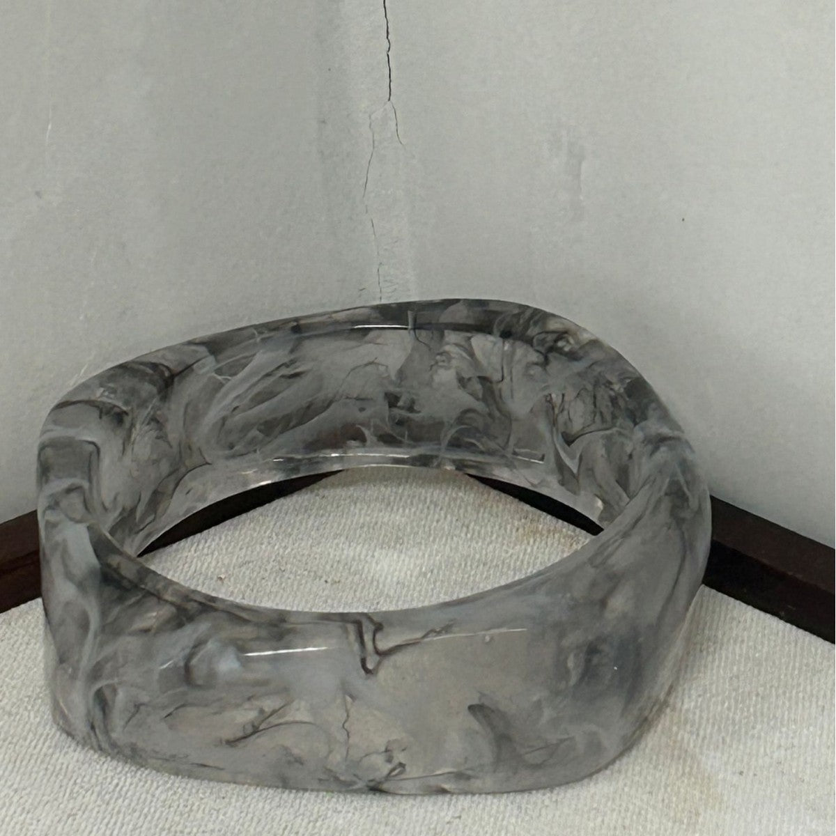 Sculpted Resin Wave Bangle