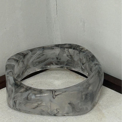 Sculpted Resin Wave Bangle