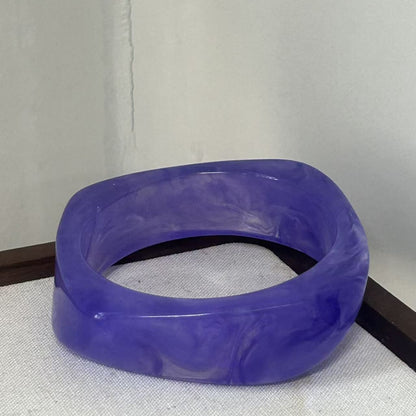 Sculpted Resin Wave Bangle