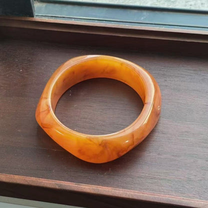 Sculpted Resin Wave Bangle