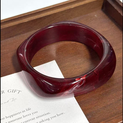 Sculpted Resin Wave Bangle