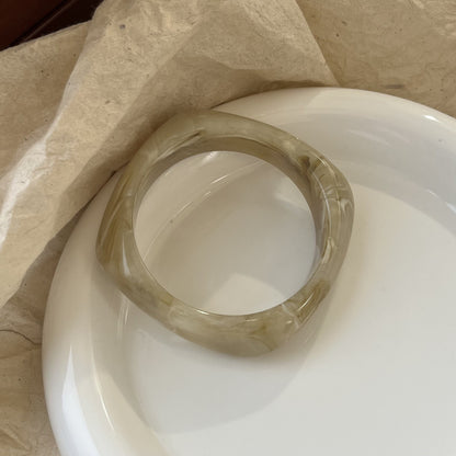 Sculpted Resin Wave Bangle