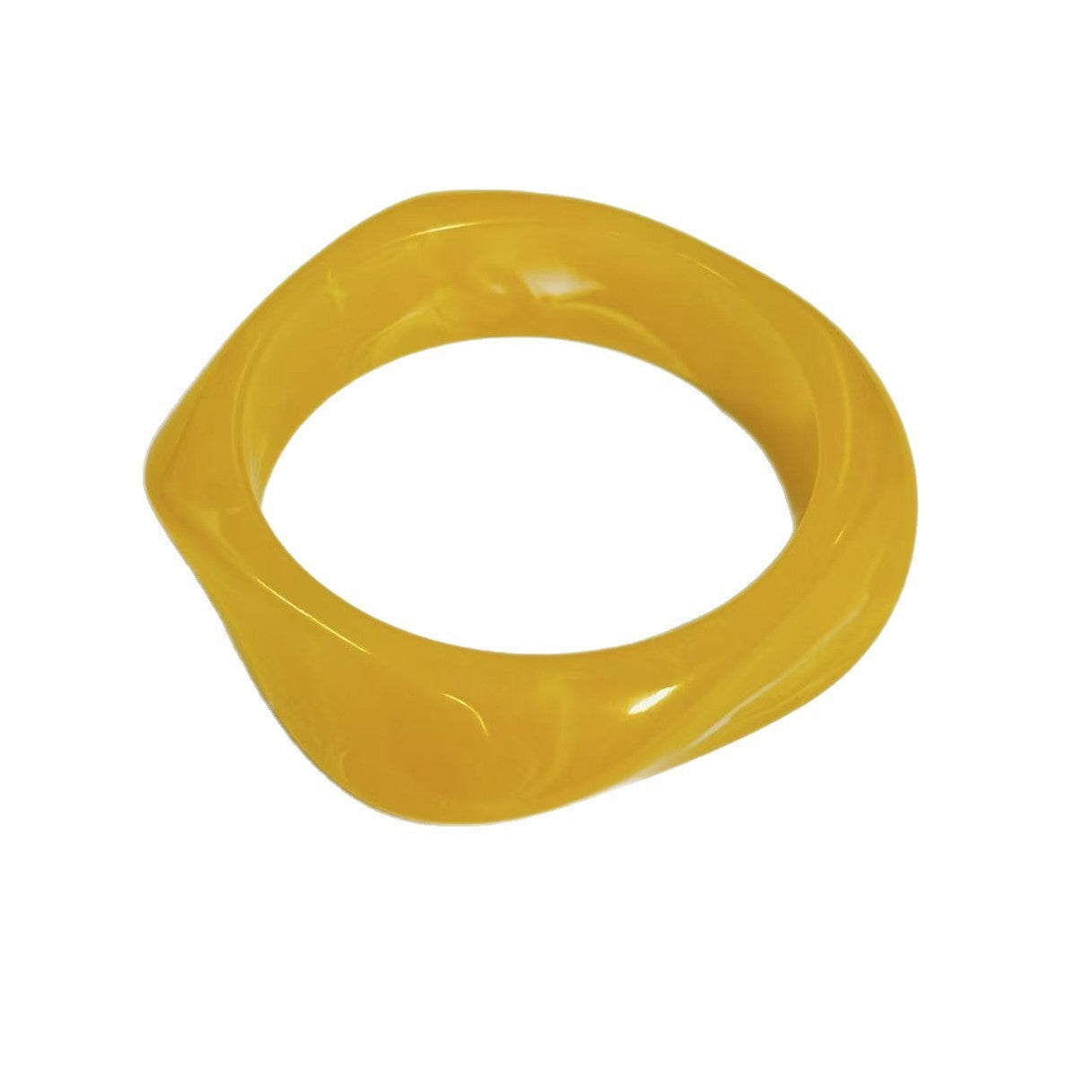 Sculpted Resin Wave Bangle