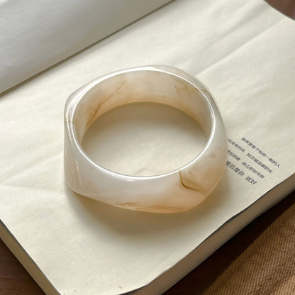 Sculpted Resin Wave Bangle