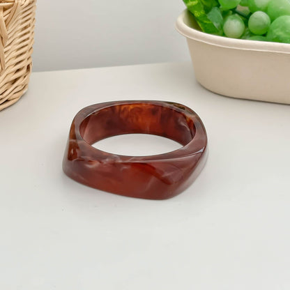 Sculpted Resin Wave Bangle
