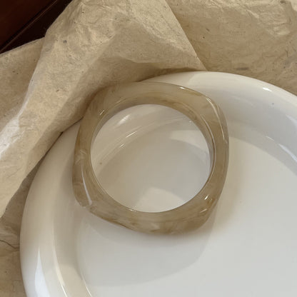Sculpted Resin Wave Bangle