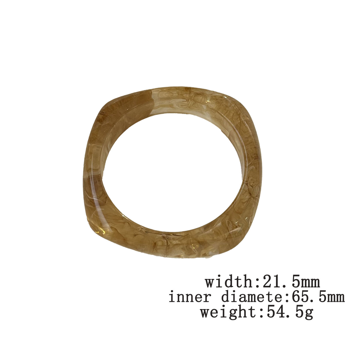 Sculpted Resin Wave Bangle
