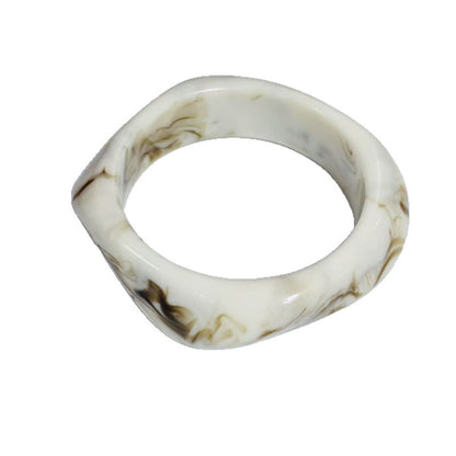 Sculpted Resin Wave Bangle