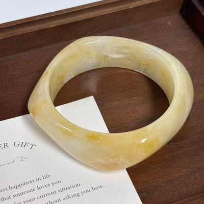 Sculpted Resin Wave Bangle